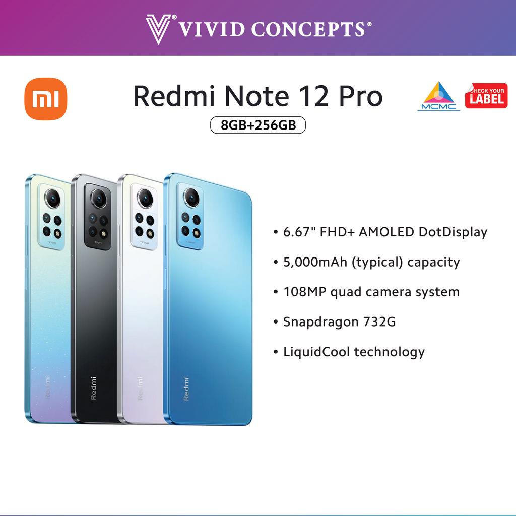 [MY Set] Xiaomi Redmi Note 12 Pro 4G (8+256GB) | NFC 5000mAh Battery ...