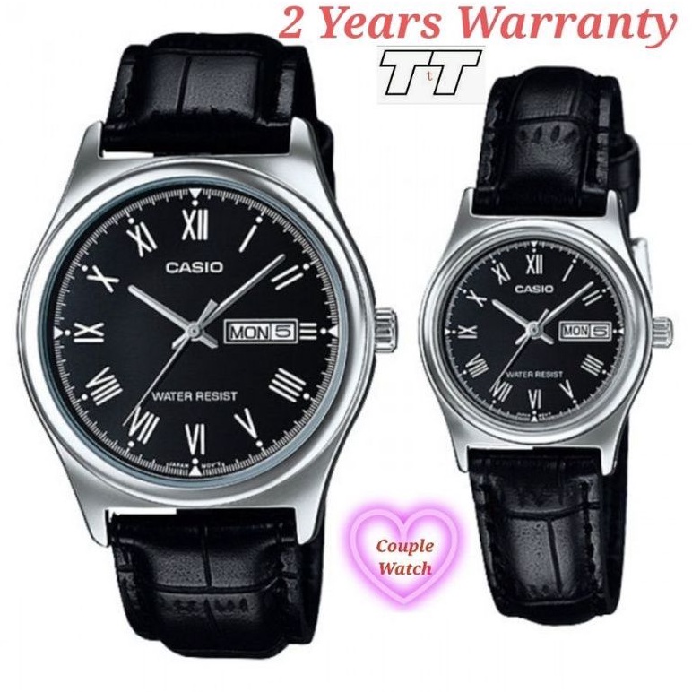 Casio Couple Watches MTP-V006L-1B & LTP-V006L-1B [2YEARS WARRANTY] Jam ...