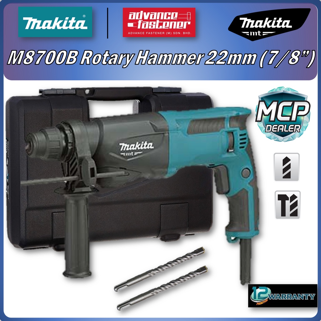 MAKITA MT Series M8700B Rotary Hammer 22MM (7/8") | Shopee Malaysia