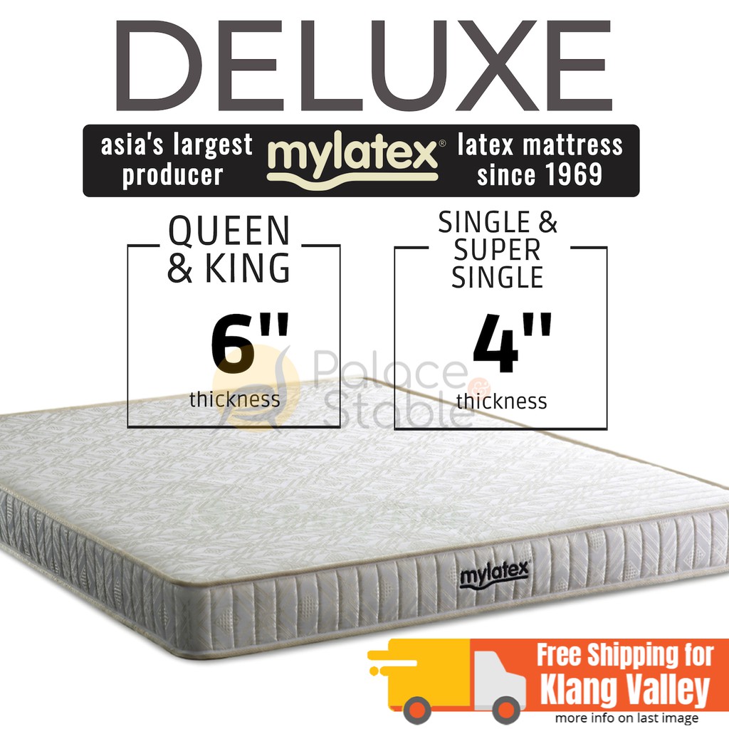 MyLatex DELUXE, Natural Latex Mattress (Queen, King, Single, Super