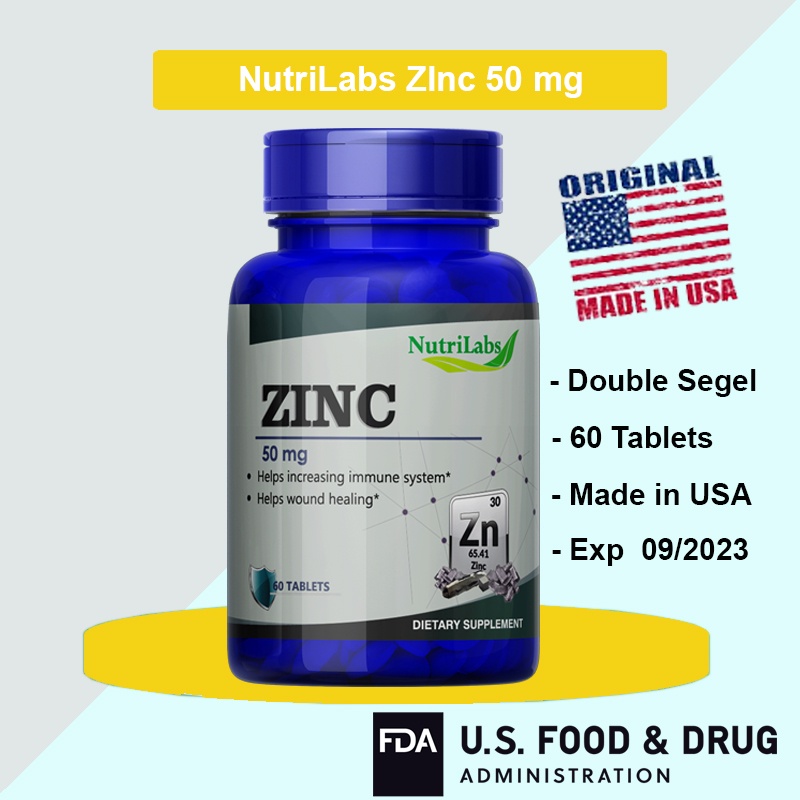 Zinc 50mg NutriLabs 60 Tablets Not NOW Puritan's Pride Nature's Bounty