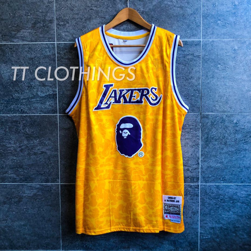 Bape lakers best sale jersey purple