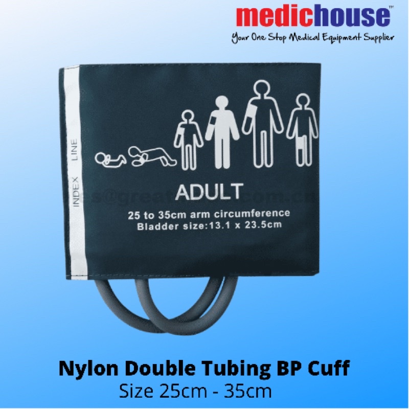 BLOOD PRESSURE Cuff 2 Tubing 25 To 35 Cm ( Nylon ) | Shopee Malaysia