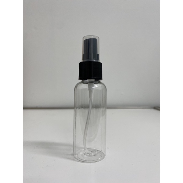 (wholesale) Black Spray Head With Transparent Bottle 50ml 