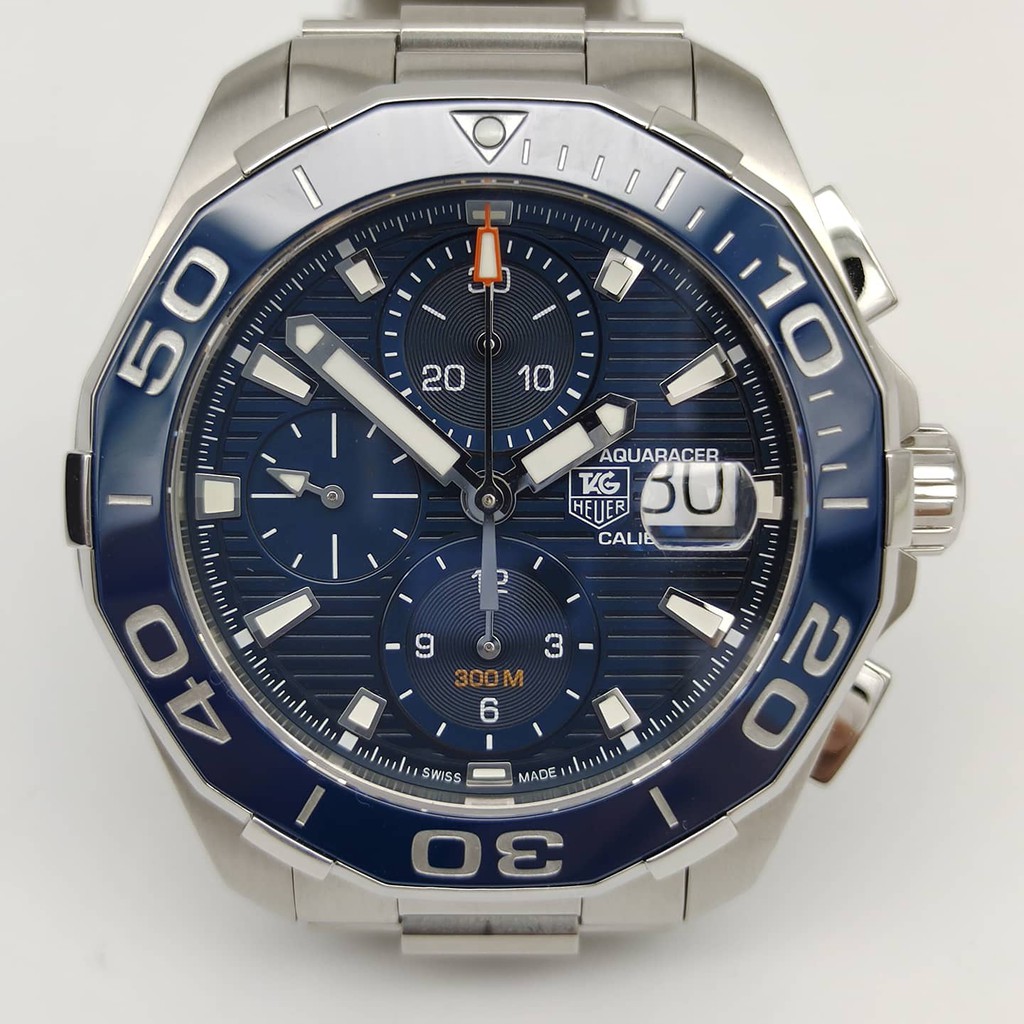 Tag Heuer Aquaracer Blue Ceramic 43mm Automatic Chronograph Pre Owned