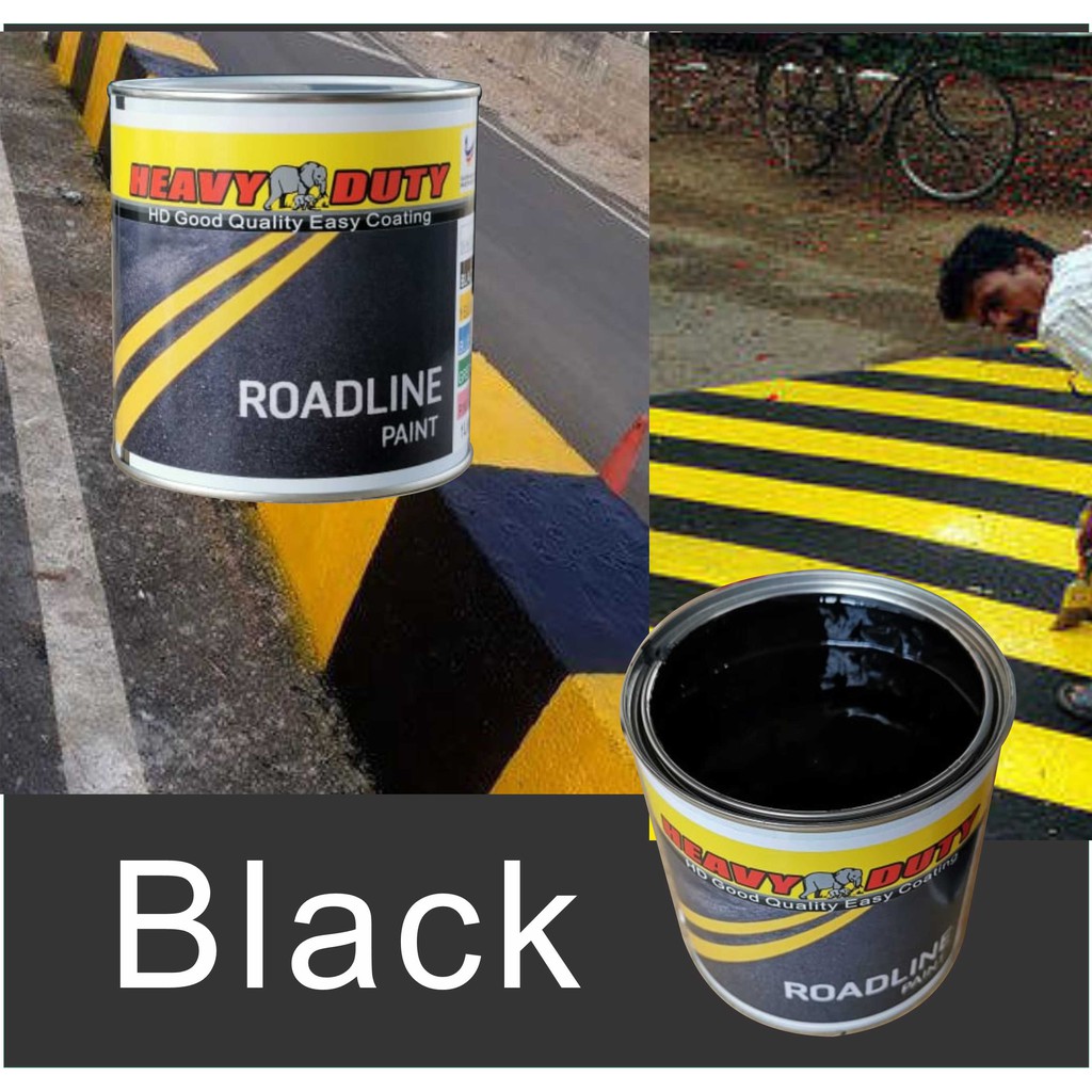 BLACK ( 1L ) ROADLINE PAINT / ROAD MARKING PAINTS SINGLE PACK