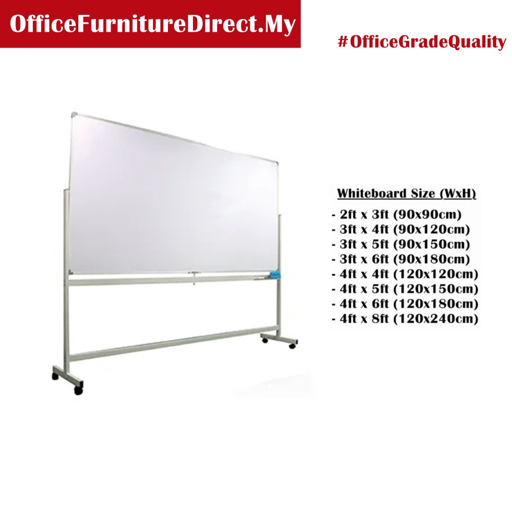 Double Sided White Board / 2 Side Papan Putih / Two Sided