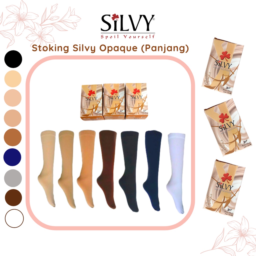 🔥100% ORIGINAL🔥Stokin Silvy Opaque Panjang dari Mesir/ Stokin Tebal ...
