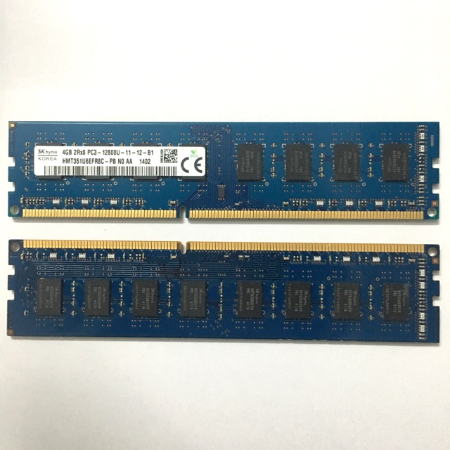 Sk Hynix Rams DDR3 4GB 2Rx8 PC3-12800U-11-12-B1 desktop memory full ...