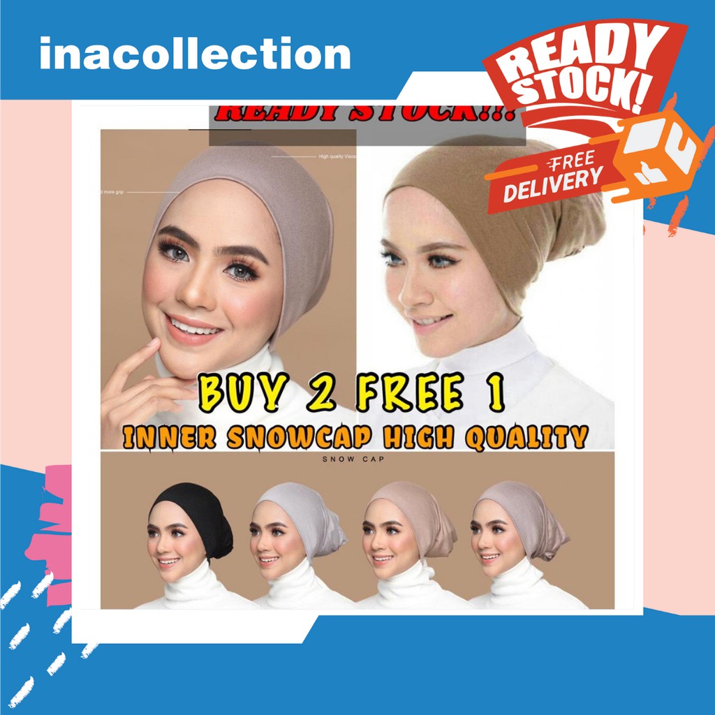 READY STOCK! INNER SNOWCAP HIGH QUALITY / ANAK TUDUNG PREMIUM (BUY 2 ...