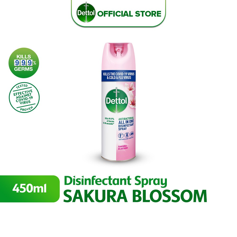 Dettol Disinfectant Spray Sakura Blossom 450ml Shopee Malaysia