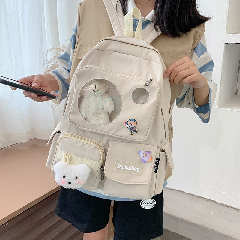 [Fashion]Senxi ancient schoolbag female Korean high school student ...