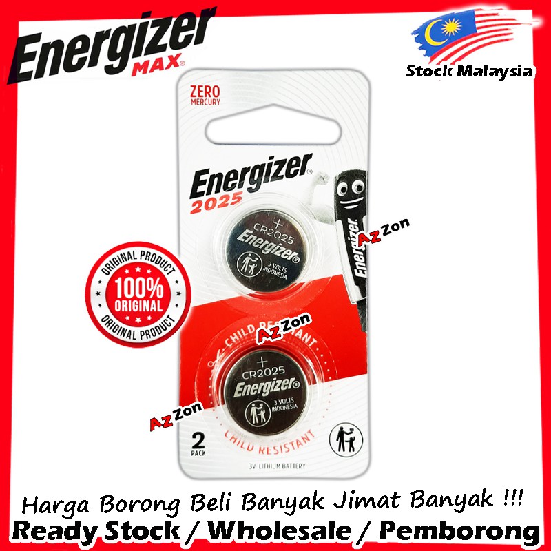 Energizer 3V Lithium Battery 2032 2025 2016 100% Original Energizer ...