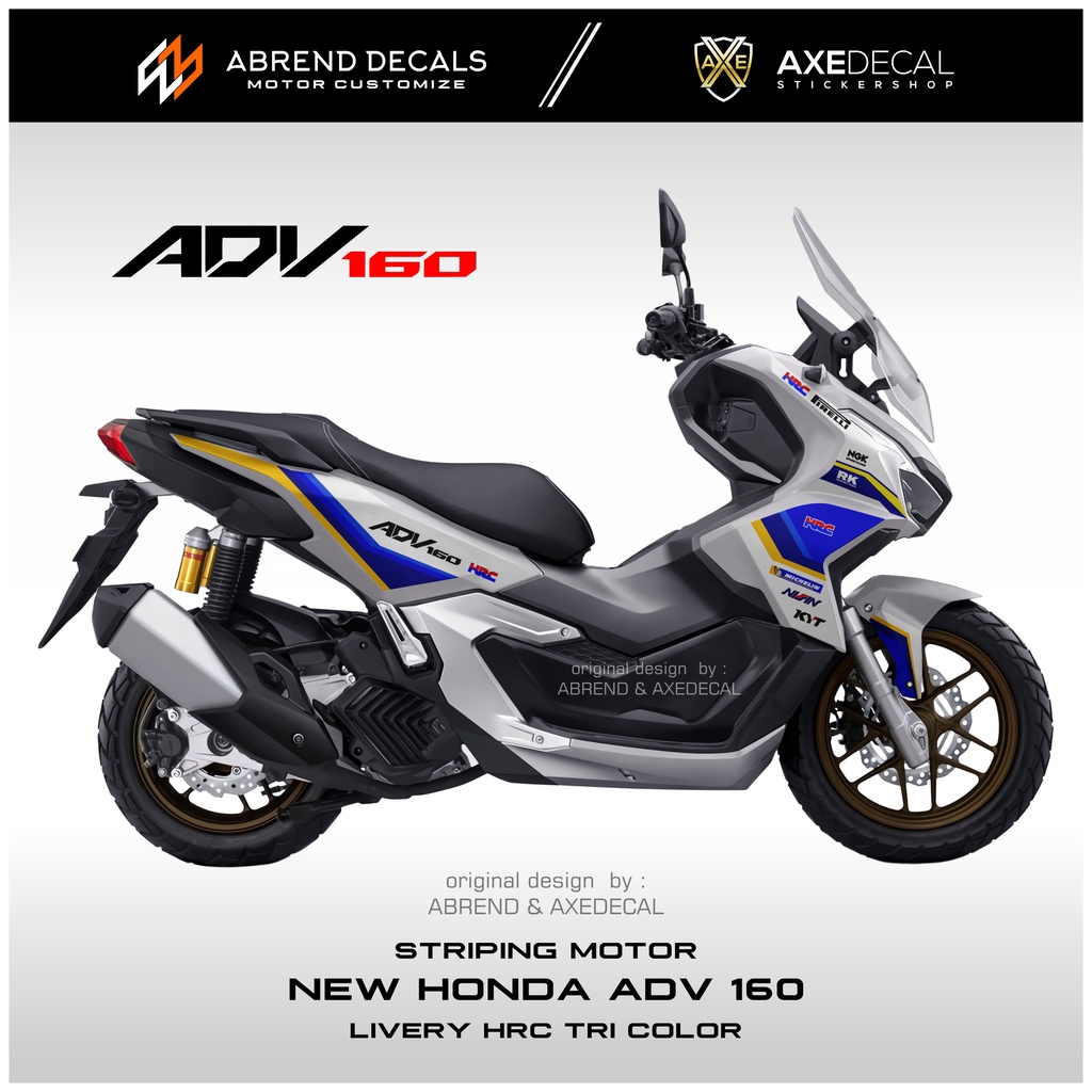 Striping Honda ADV 160 New Livery Hrc Racing/Sticker Motorcycle ADV ...