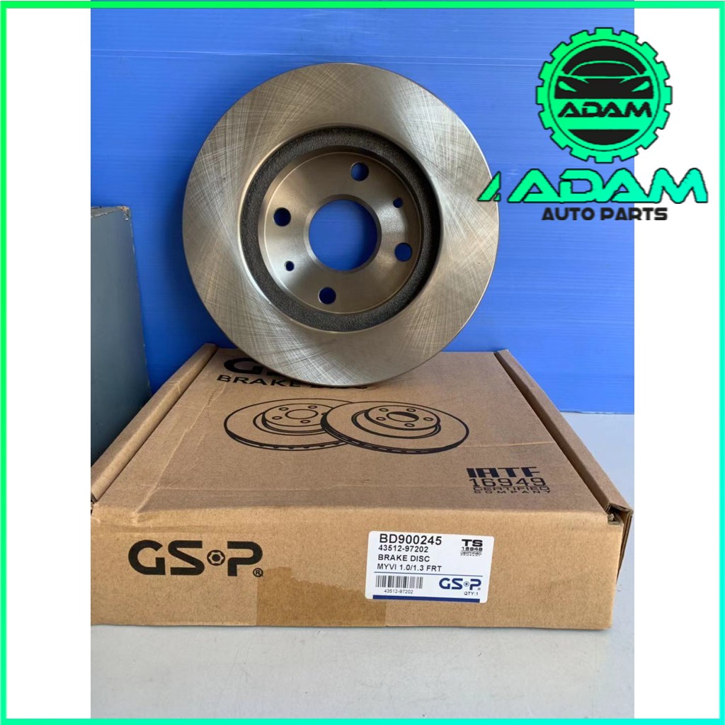 GSP PERODUA MYVI 1.0 1.3 FRONT BRAKE DISC ROTOR (1 SET) | Shopee Malaysia