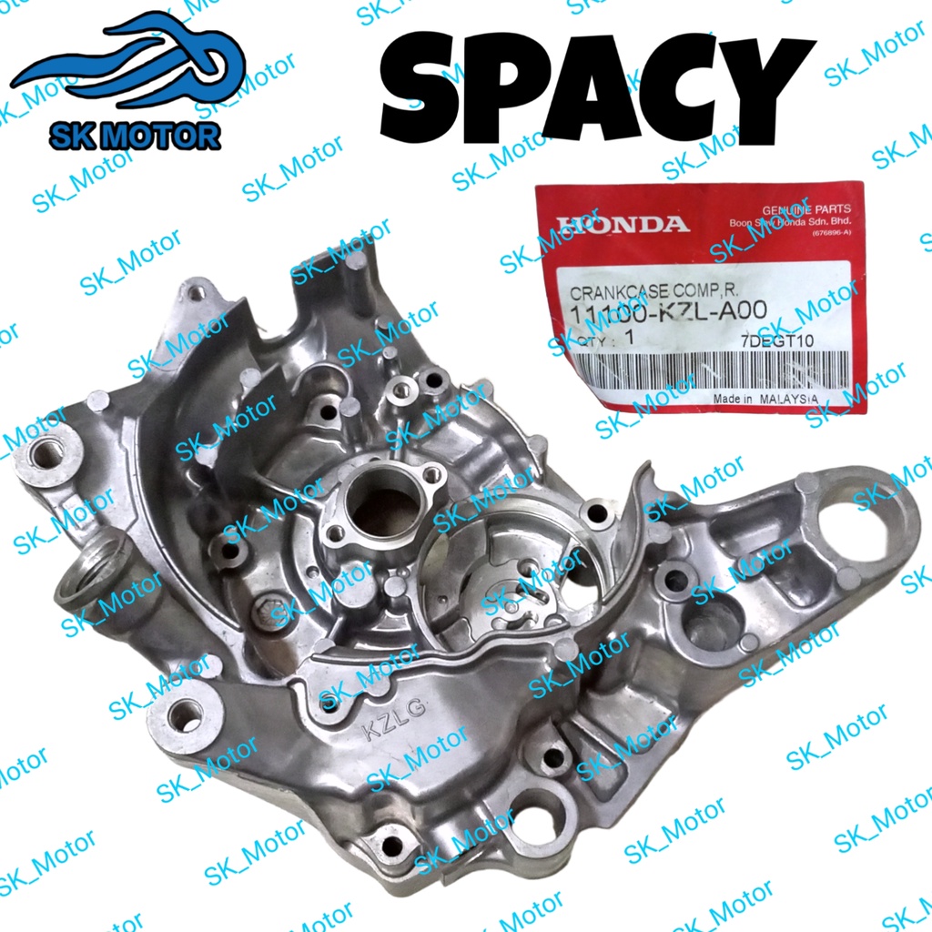 Honda SPACY 110 Original Crankcase Left Right Kiri Kanan Casing Kotak ...