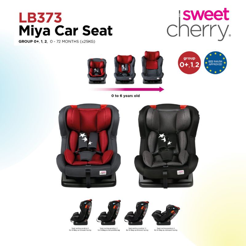 Sweet cherry clearance car seat lb373