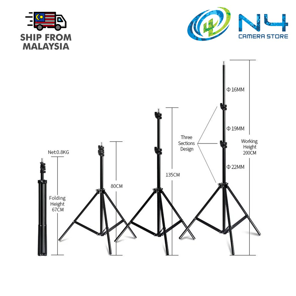 Light Stand Studio Stand (2 Meter) (2.8Meter) 6.6 stand Backdrop stand