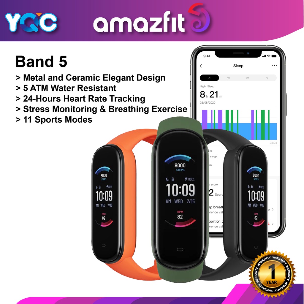 Amazfit band 5 discount health & fitness tracker