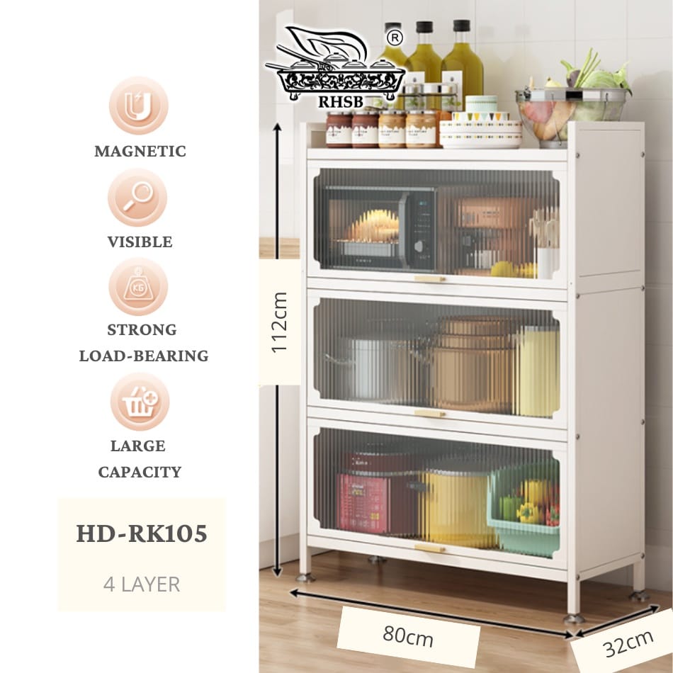 3/4/5layer Rak Dapur Kabinet Kitchen Organizer Storage Rack Microwave ...