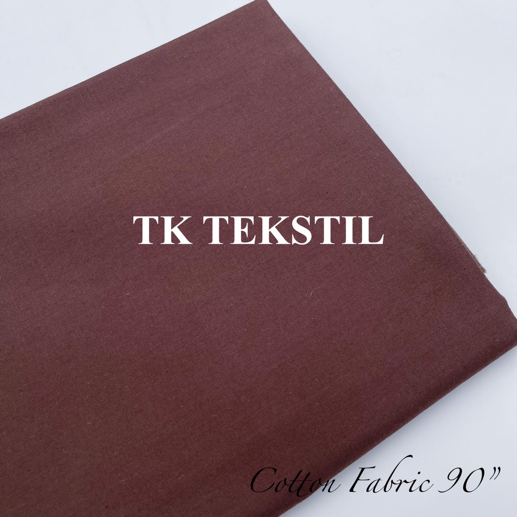 NEW ARRIVAL (20 COLOR) Kain Cotton Plain Bidang 100" / Cotton Fabric ...