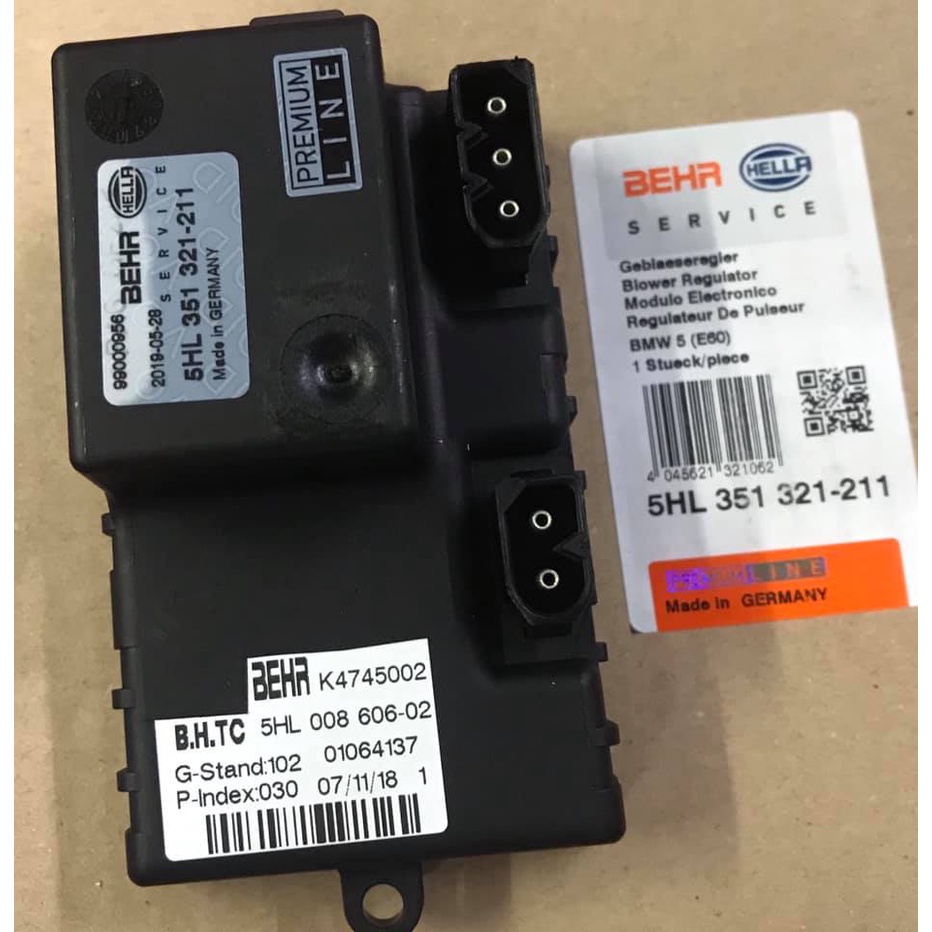 ORIGINAL NEW HVAC Blower Motor Resistor Control Unit 67636988452