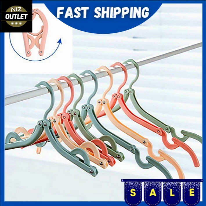 🌟new🌟thick Foldable Travel Clothes Hanger Enhanced Model Kepit Baju