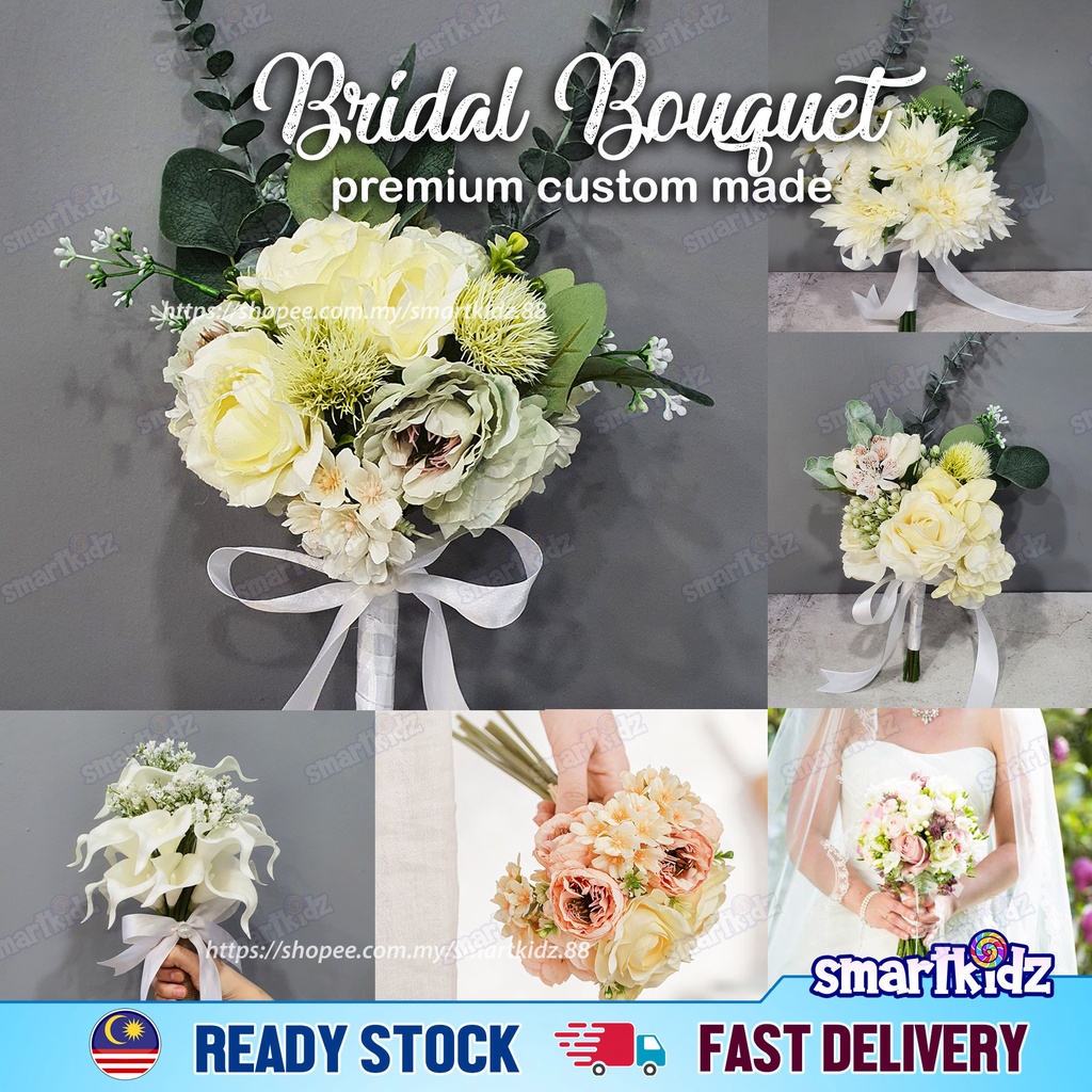 Premium Wedding Bridal Bouquet Custom Made | Bunga Tangan Pengantin ...