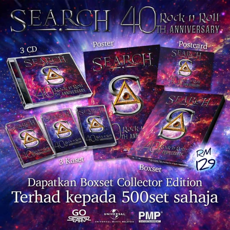 SEARCH 40th Rock N Roll Anniversary (3 CD + 3 Cassette) | Shopee Malaysia