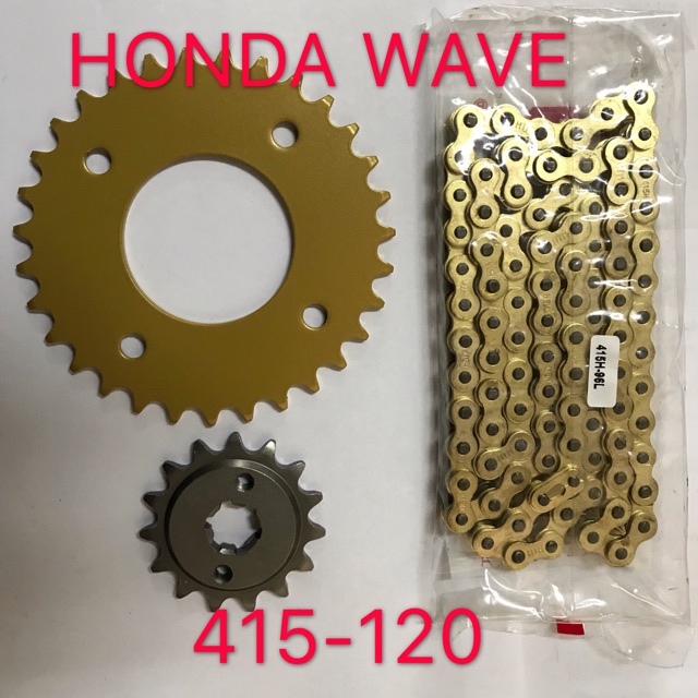 Honda wave 125 415-120 chain rantai 1 set w100r | Shopee Malaysia