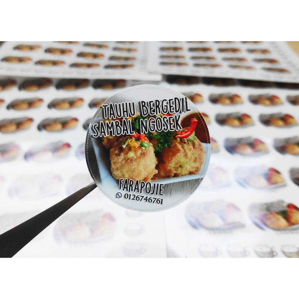 Sticker Label Produk Murah Siap 2 3 hari kerja - 4cm (100pcs) custom ...