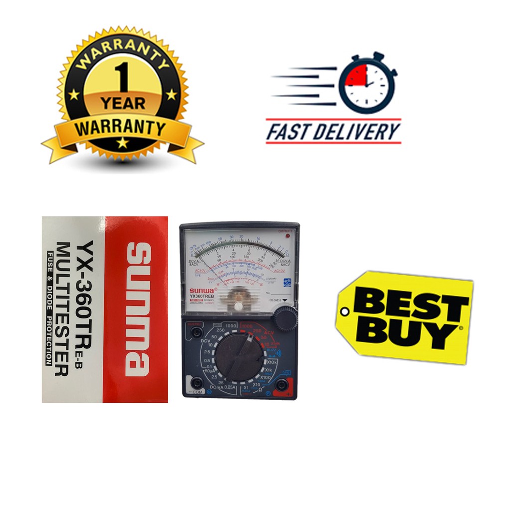 SANWA/SUNMA YX360TR Analog Multimeter Multi Meter Tester With Buzzer