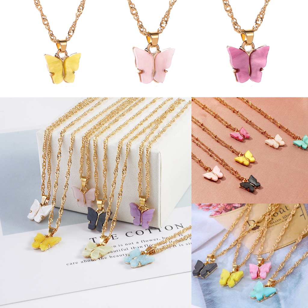 Shopee deals butterfly necklace