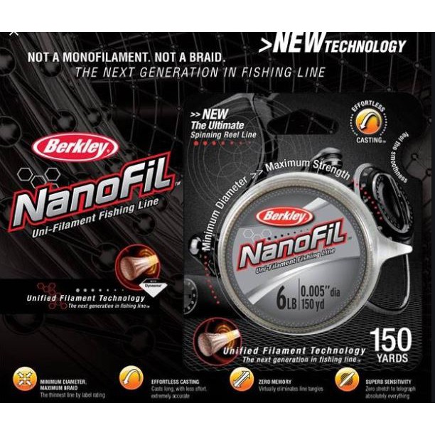 Berkley NanoFil® Uni-filament Fishing Line 10lb | 4.5kg