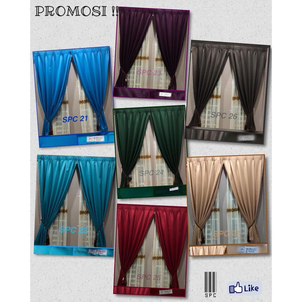 🔥CLEAR STOCK🔥PROMOSI RAYA 16 WARNA(BLACKOUT 85%)🔥🔥MODERN CURTAIN ...