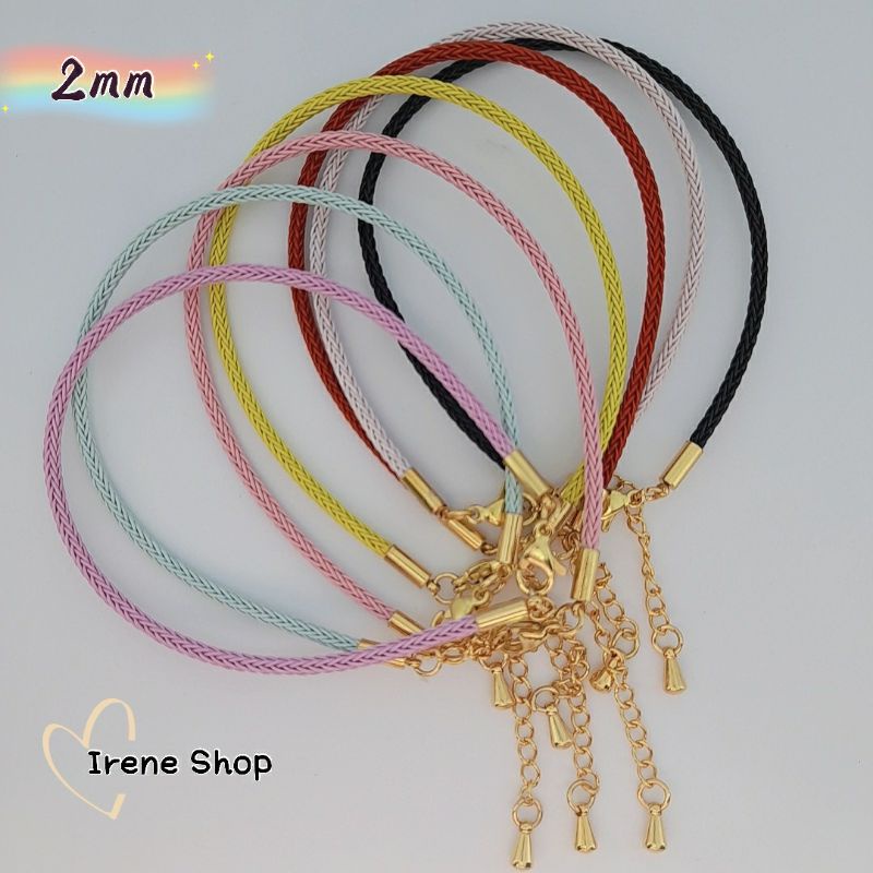 (2mm/2.5mm) Adjustable Waterproof Steel Wire Rope Bracelet | Shopee ...