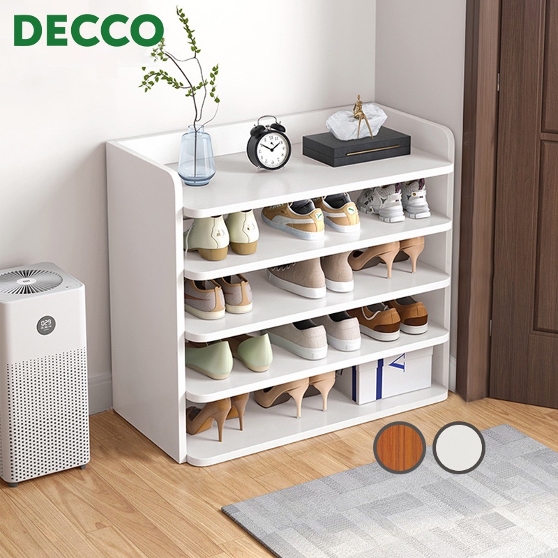 Decco 5 Layers Shoe Rack Layered Partition Storage Large Capacity ...