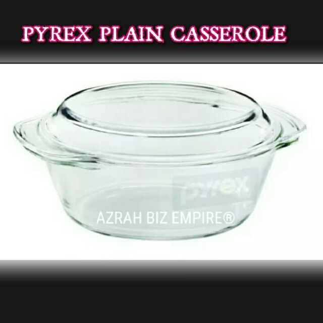 HOT! PYREX PLAIN CASSEROLE COVERED DISH / MANGKUK KACA PYREX / PYREX