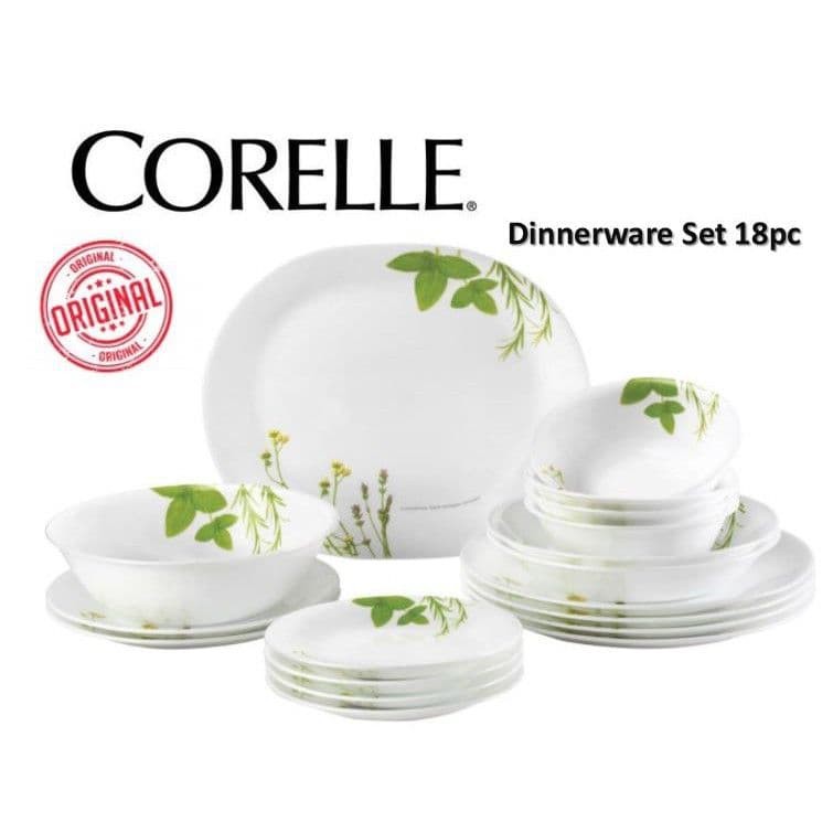 CORELLE 18PC DINNERWARE SET [PROVENCE GARDEN EUROPEAN HERBS