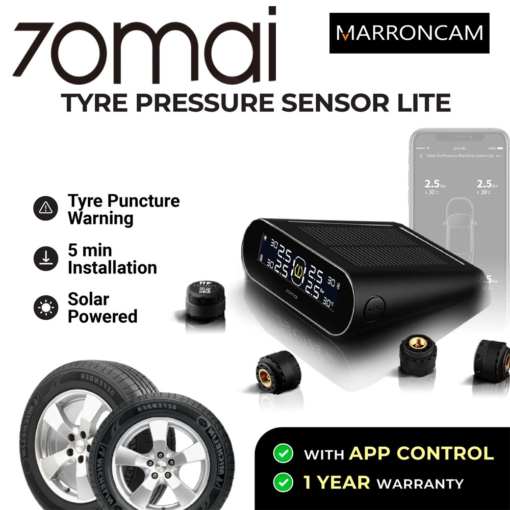 70mai Tire Pressure Monitoring System Lite (TPMS) | Shopee Malaysia