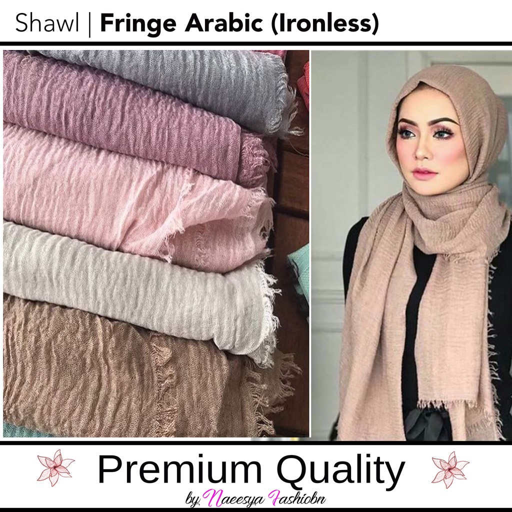 arabic fringe shawl