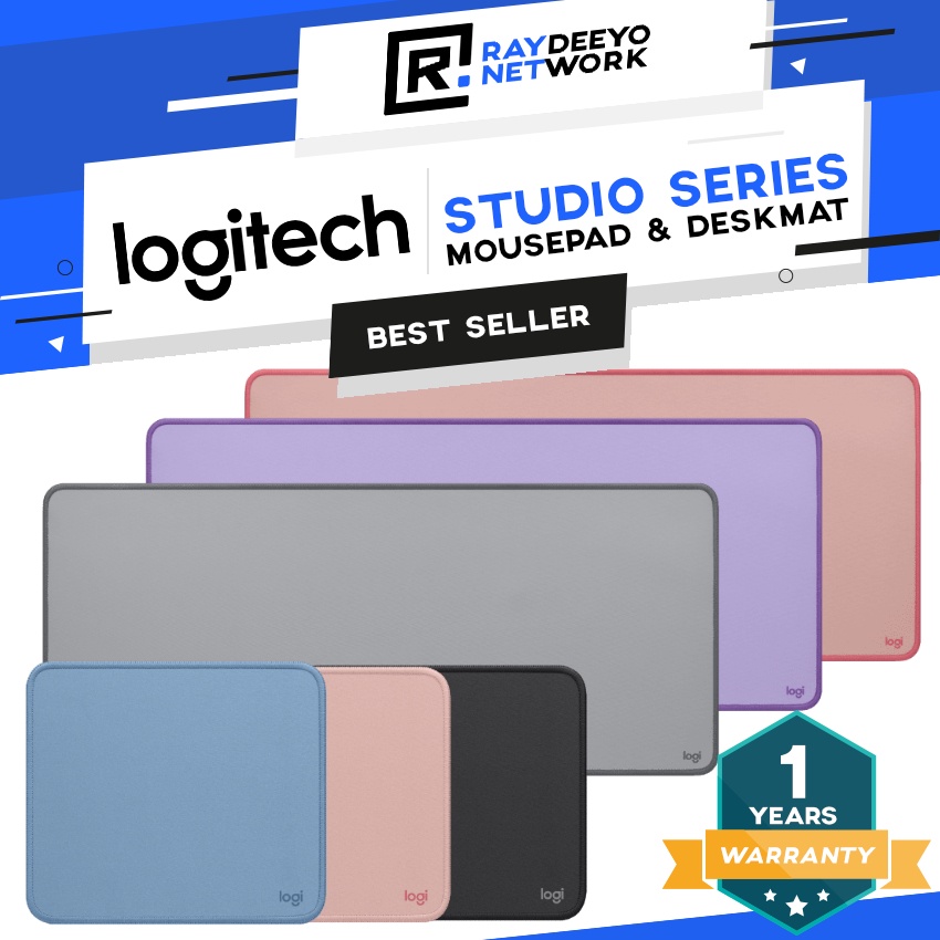 Logitech Mousepad / Desk Mat Studio Series [Anti-Slip Base & Spill ...