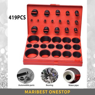 419Pc Rubber O Ring Oring Seal Plumbing Garage Set Kit 32 Sizes