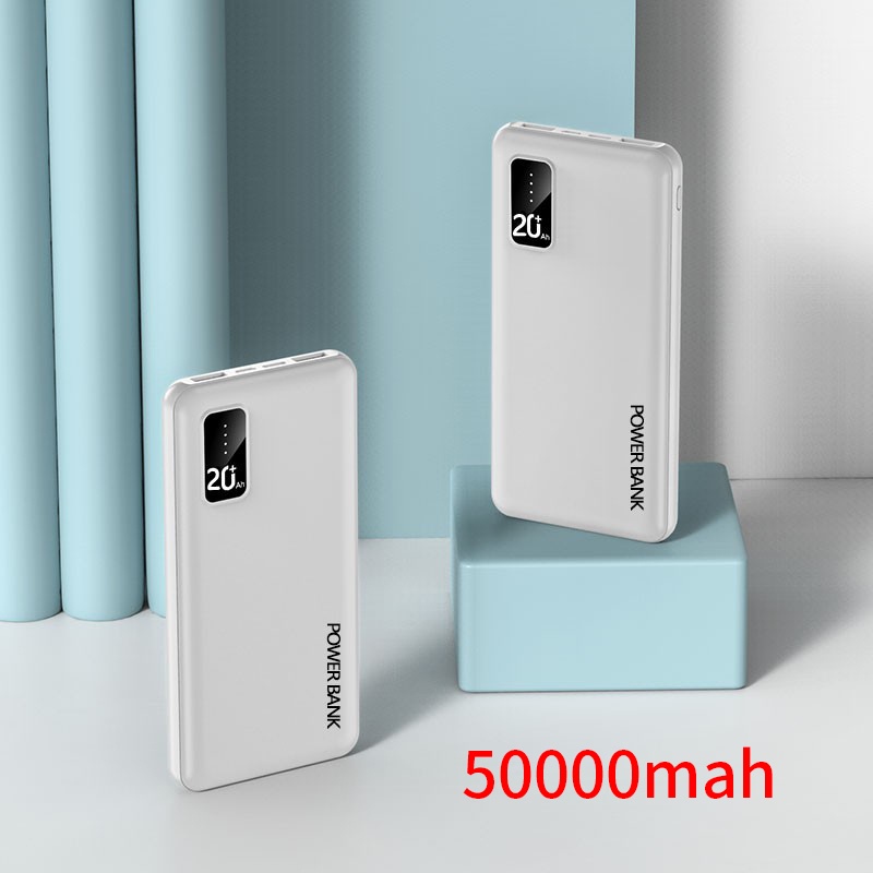 Y65 50000mAh PowerBank No Fast Charger Dual USB Slim Powerbank Quick ...