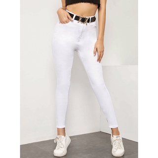 Women skinny jeans, high waist stretchable ladies denim pants