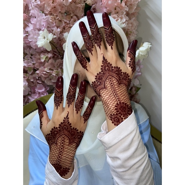 INAI LUKIS BORONG DARK MAROON 15gm (beli 3 kon baru dapat harga borong ...