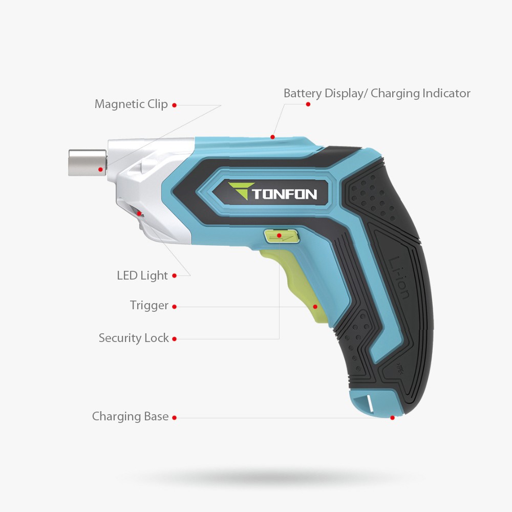 Xiaomi Mijia Tonfon Wireless Electric Cordless Drill Impact Gun