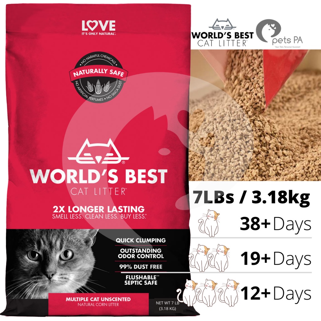 World s Best Cat Litter Original Multiple Cat Low Tracking