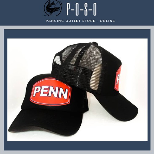 PENN BASEBALL CAP ANGLER HAT BLACK