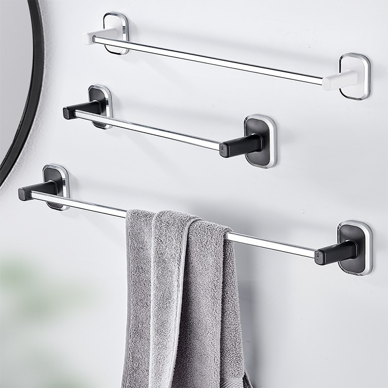 KAKUGU Towel Bar With Sticker Hand Stainless Steel Towel Holder